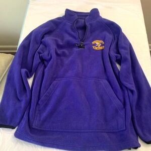 Minnesota vikings quarter zip pullover sweatshirt